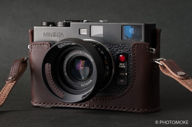 MINOLTA CLE + M-Rokkor 40mm F2 + カメラ・ヒラノ製革ケース
